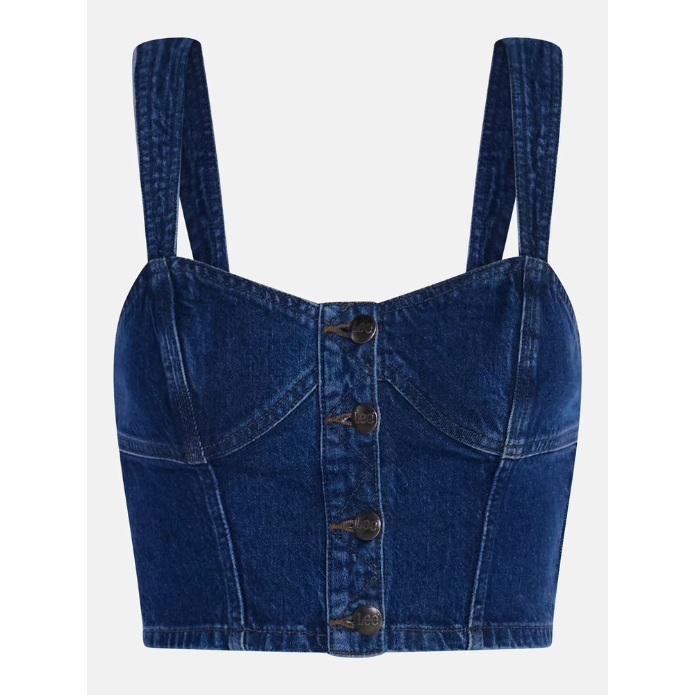 Kacey Lee x Kacey Musgraves Women's Denim Bustier Top, Size Small - Picture 4 of 5